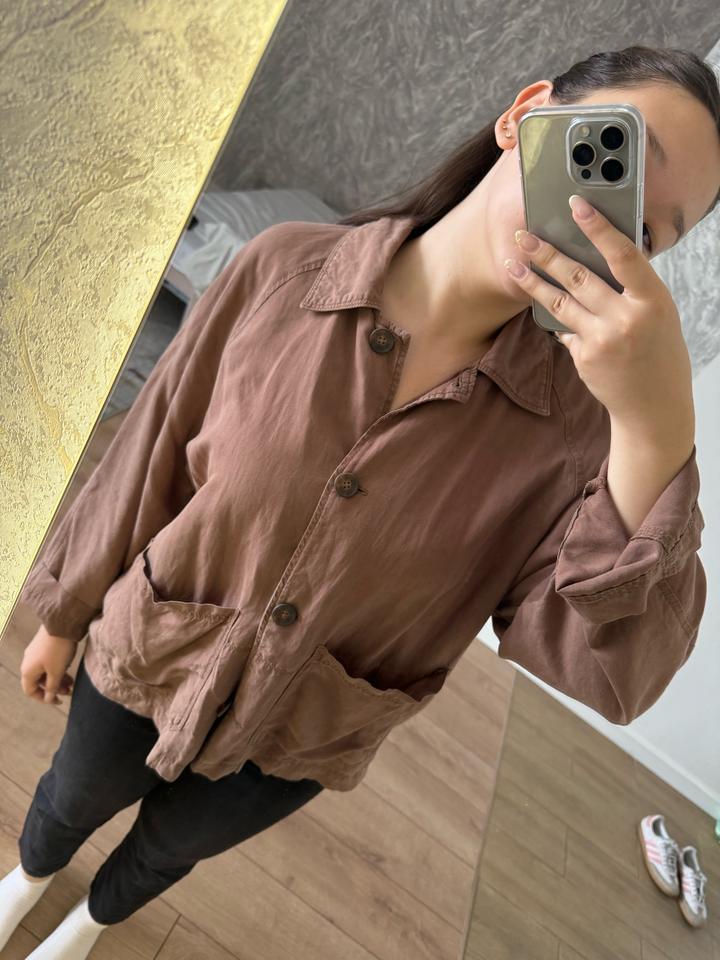 Коричневая накидка Stradivarius