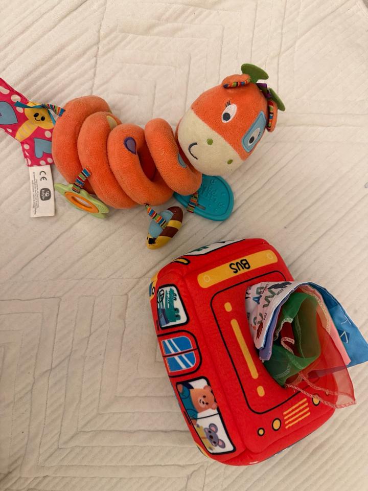 Мягкая змейка и детская салфетнтца-сортер с салфетками