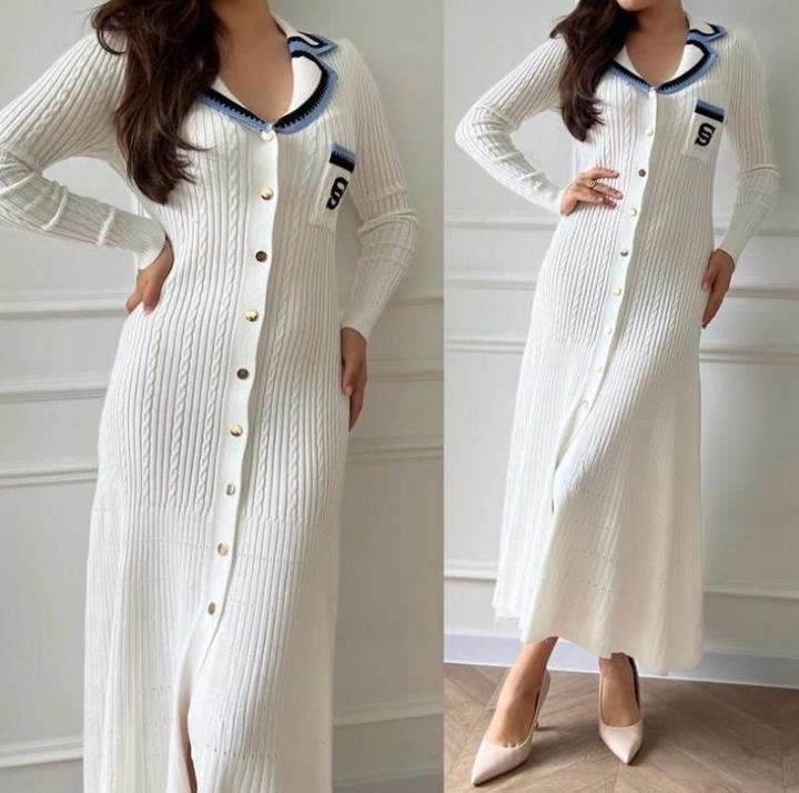 Повседневное платье белый