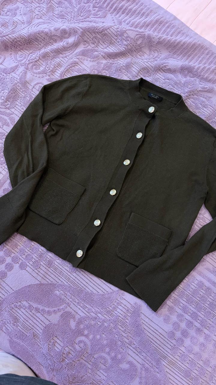 Шерстяной кардиган Massimo Dutti