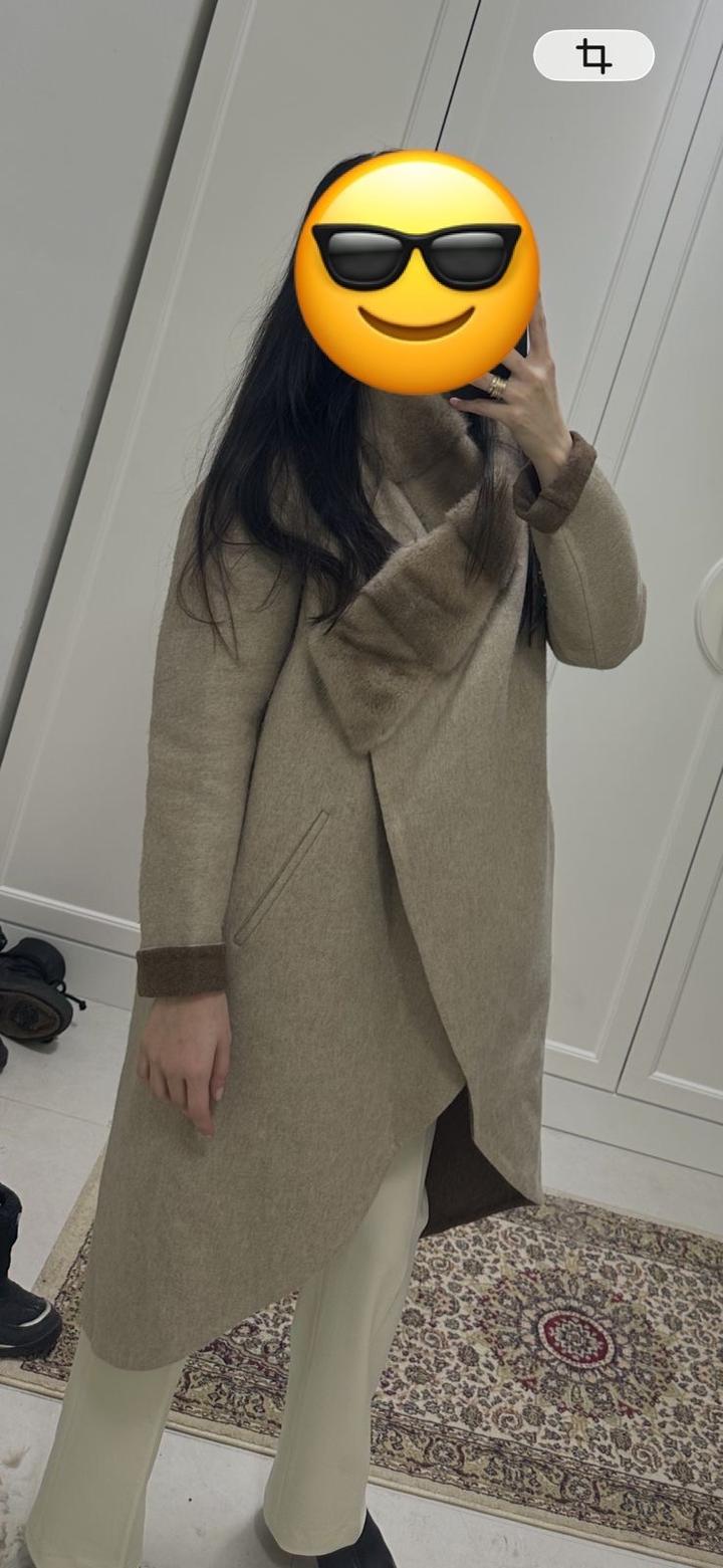 Пальто воротник из Соболя