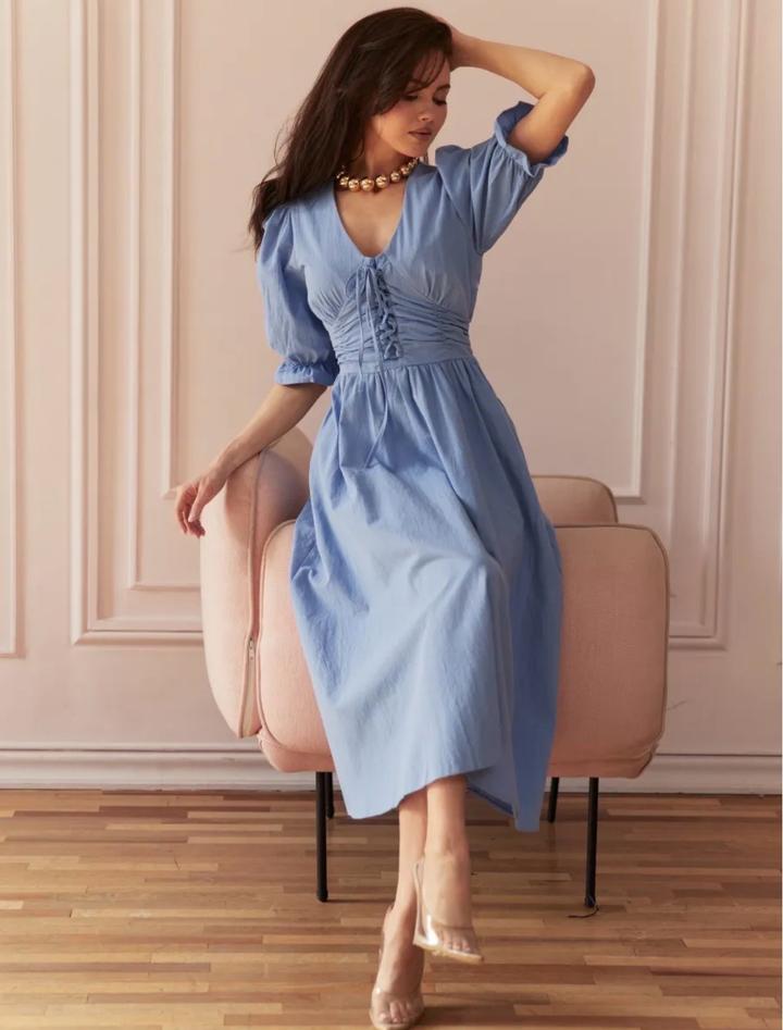 Сарафан с завязками💙