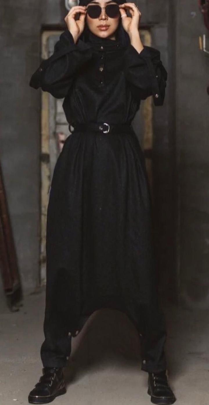 Черный мусульманский комбинезон Aqqu Aman