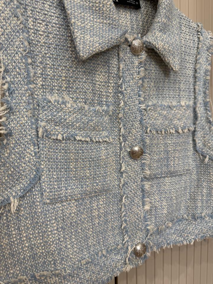 Твидовая жилетка Зара