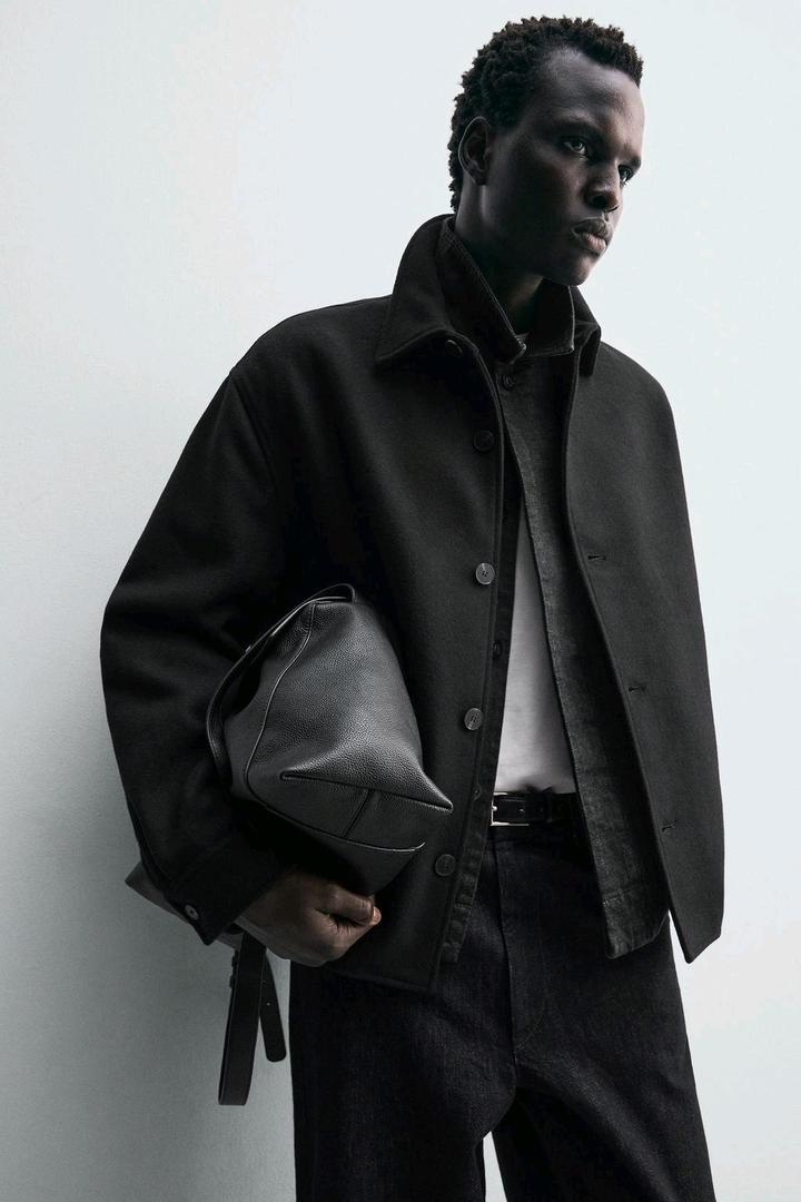 Новая куртка рубашка Zara из шерсти (М 48)