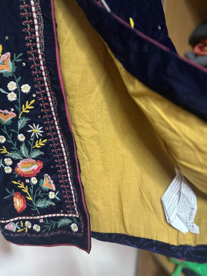 Стильный жакет ZARA Kids с яркой вышивкой 🌺