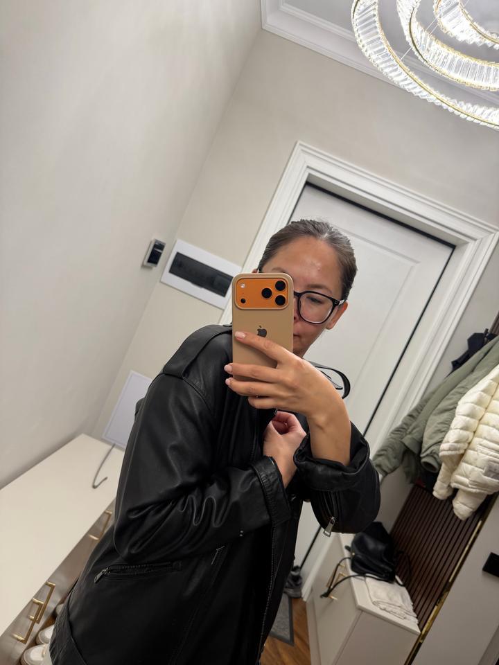 Косуха из натуральной кожи подходит до 48р