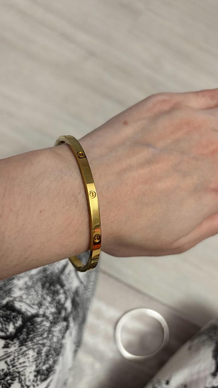 Браслет Cartier из титана золотистый