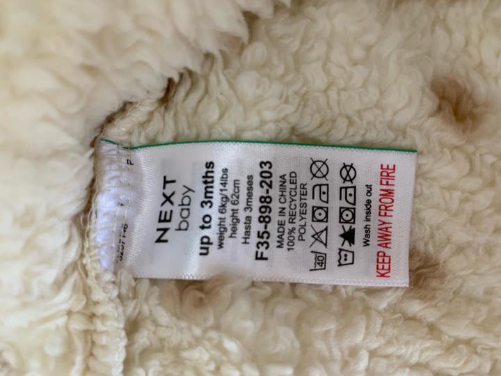 Флисовый комбинезон next