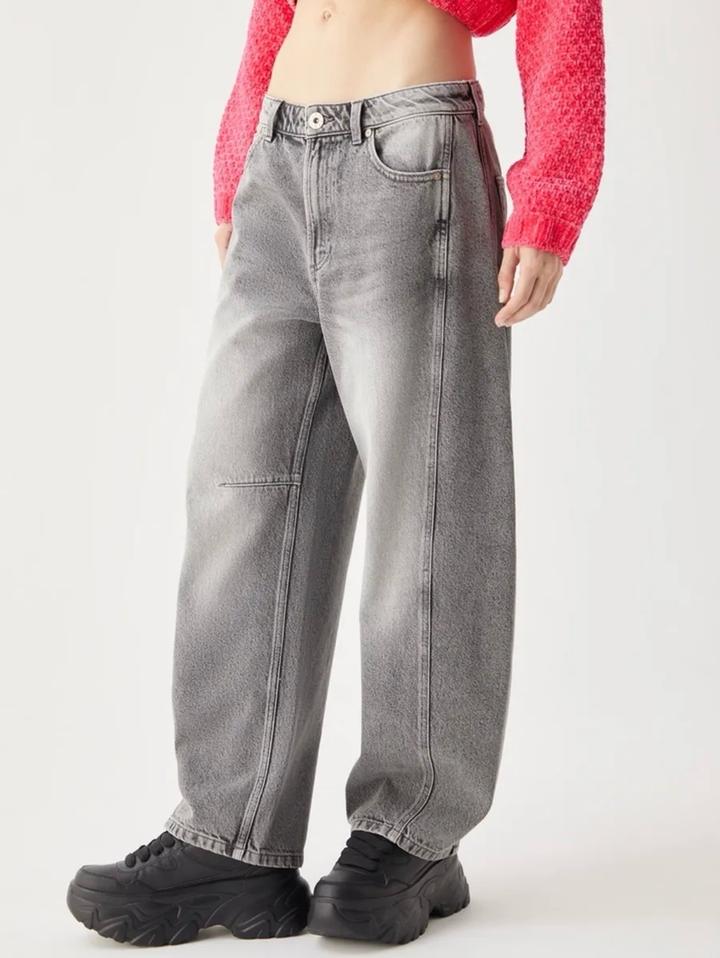 Джинсы бананы BARREL FIT широкие