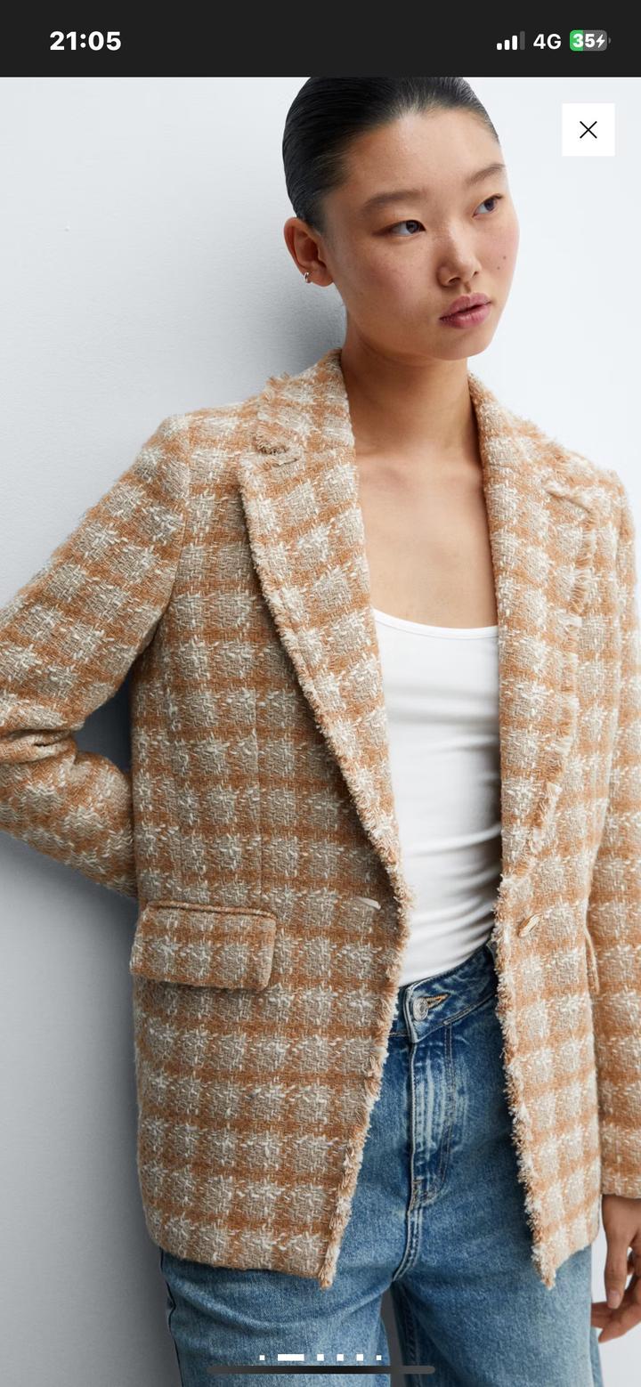 Твид от ПИДЖАК ИЗ ТВИДА С ПУГОВИЦЕЙ-СТРАЗОМ