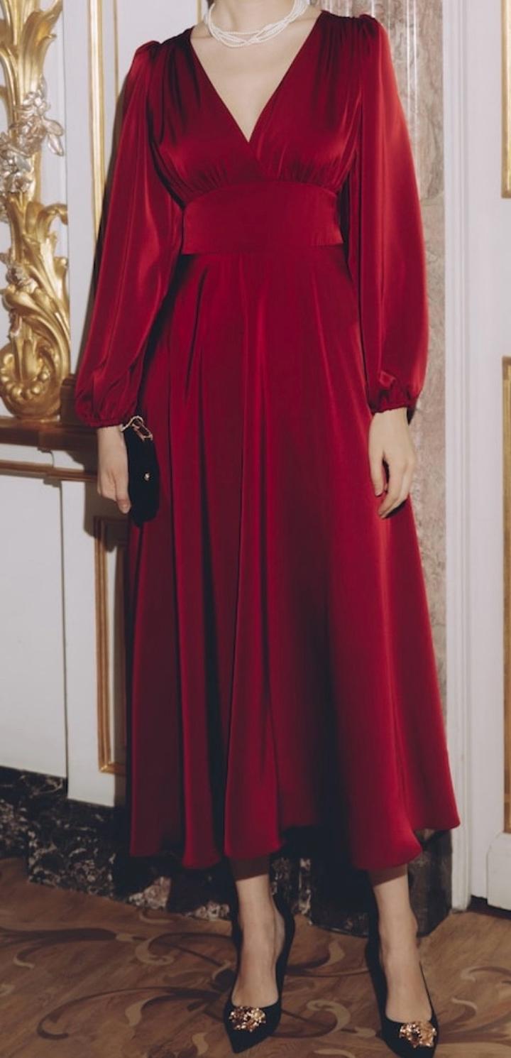 Бордовое платье от Lichi