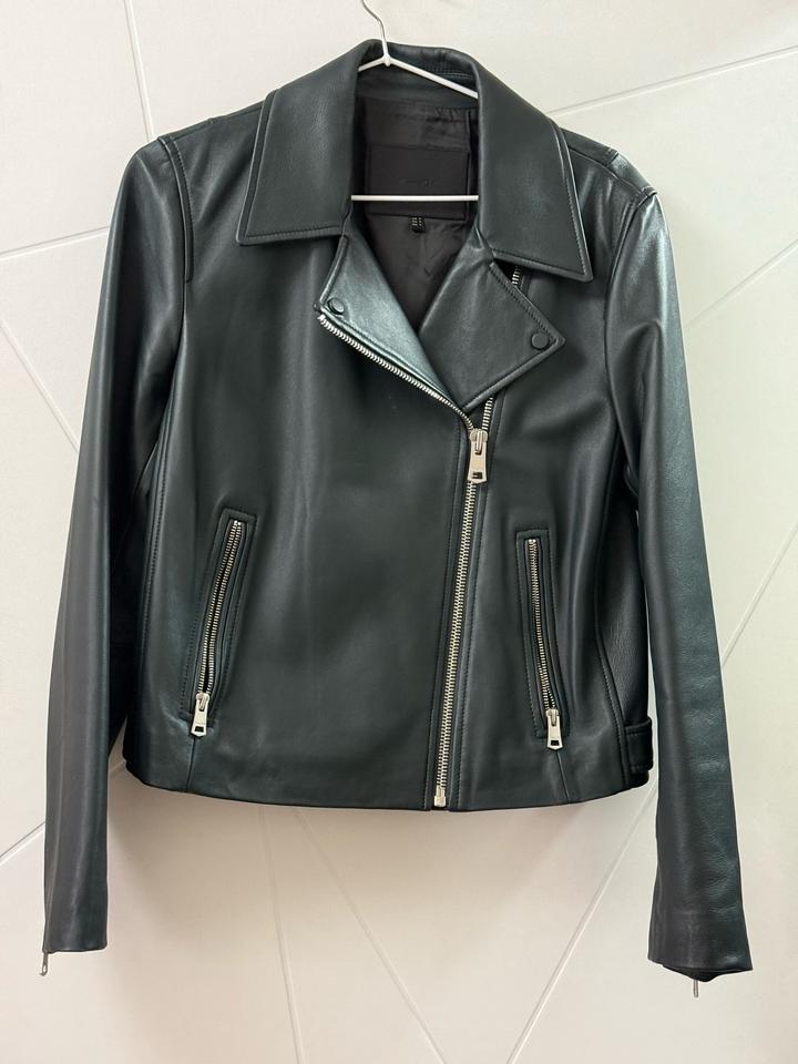 Кожаная куртка (косуха) Massimo Dutti