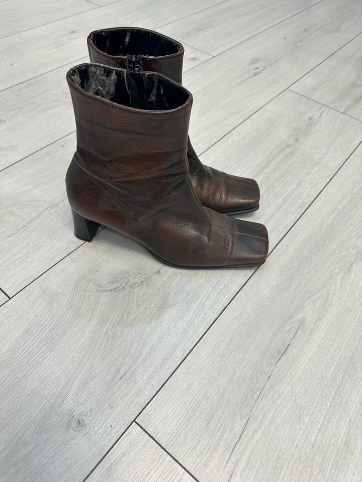 Ботильоны кожа натуральная винтаж