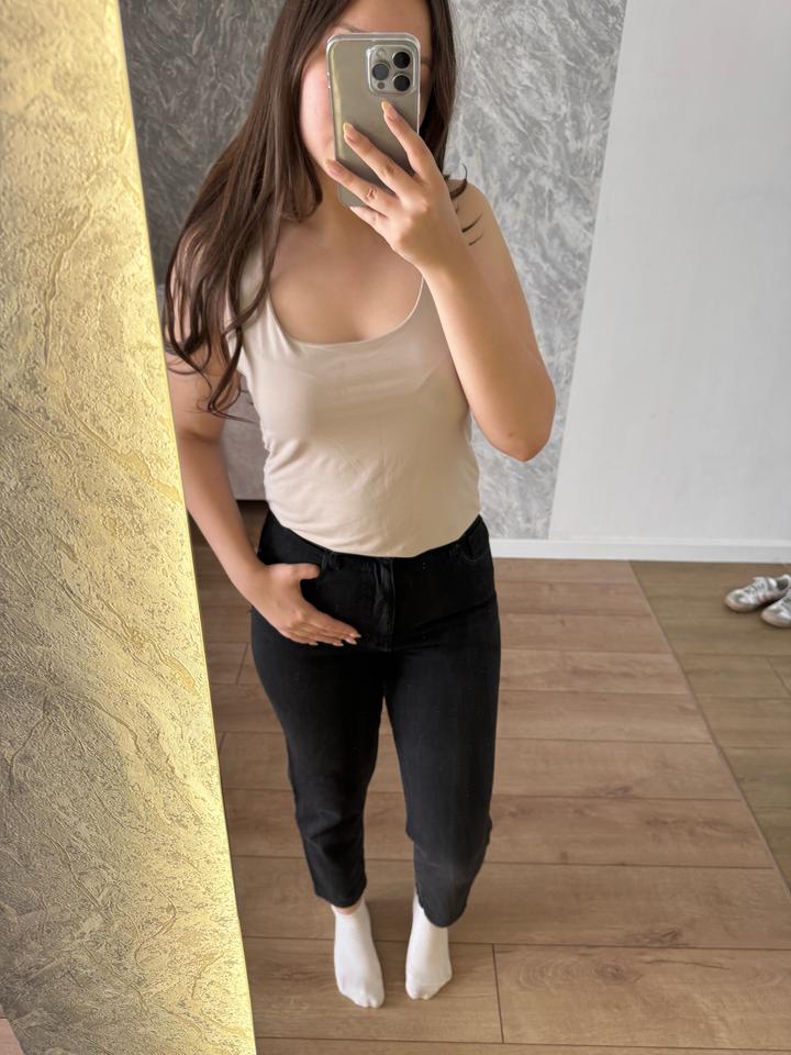 Черные джинсы МОМ Zara