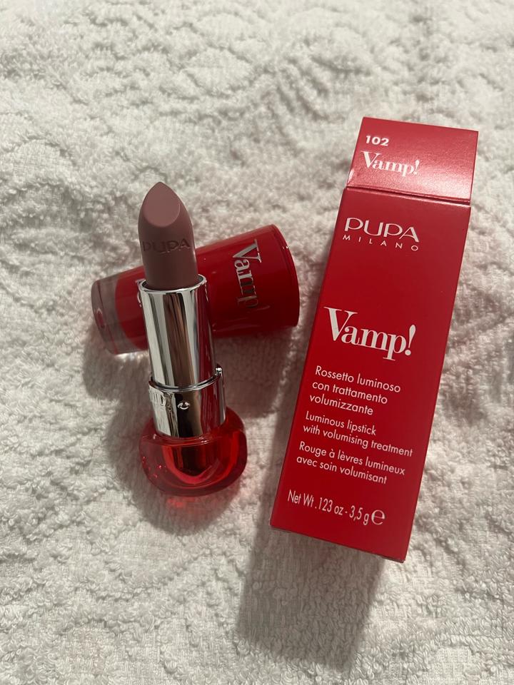 Губная помада Pupa Milano Vamp! Lipstick 102 Rose Nude (Розовый нюд).