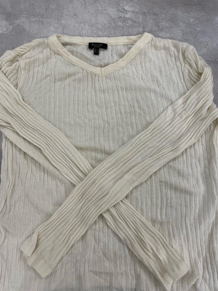 Кремовый джемпер Massimo Dutti