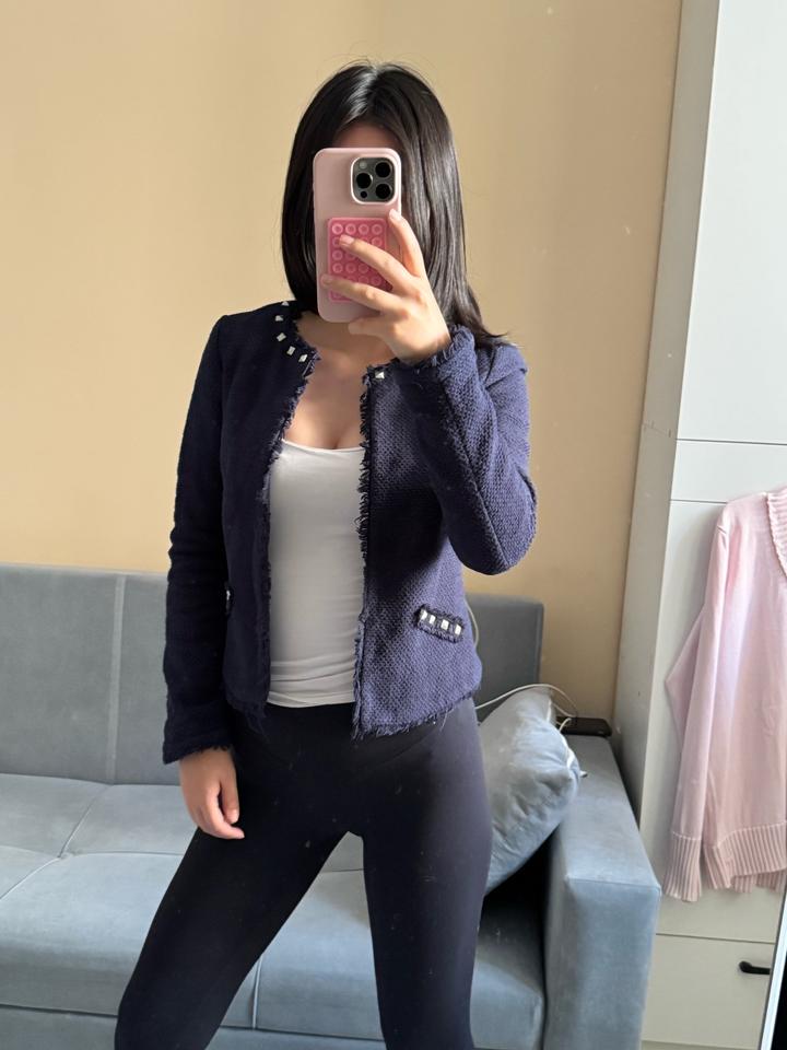 Твидовый пиджак Tom Tailor