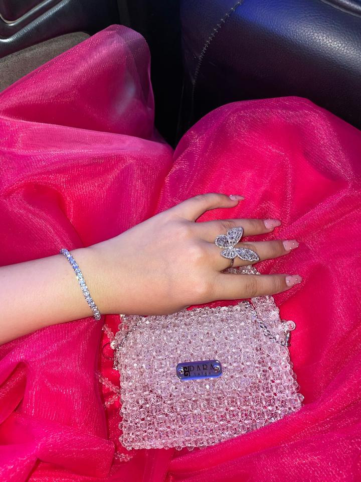 Дизайнерская сумка ручной работы из хрусталя!