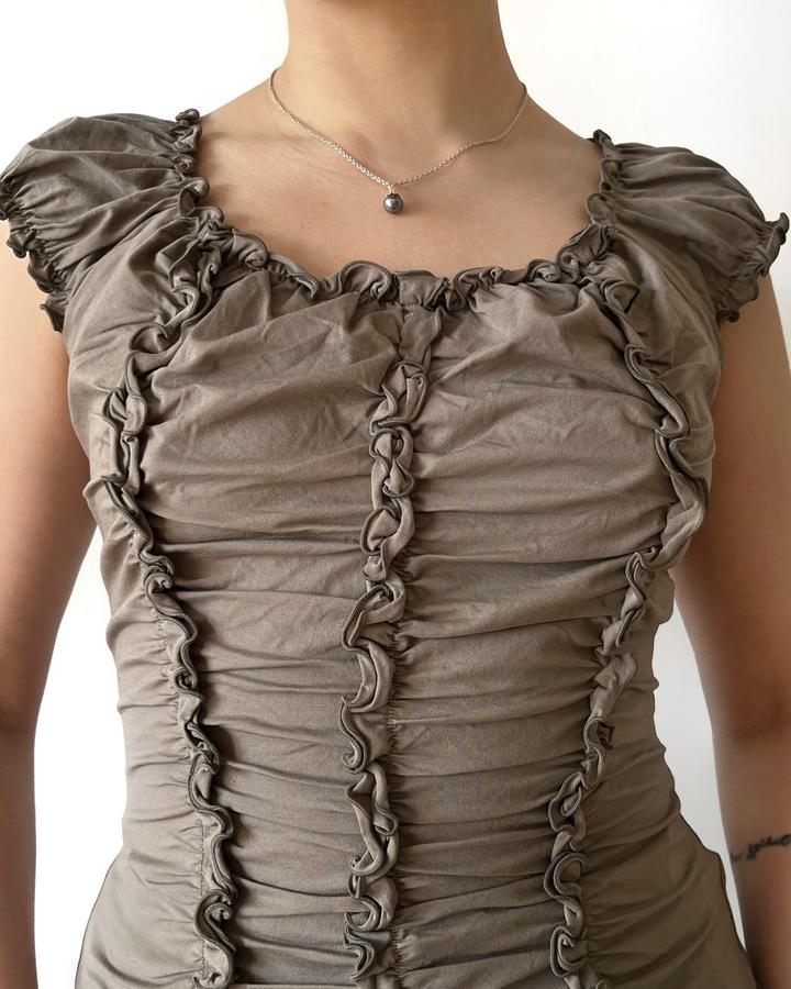 текстурная майка anna nicola