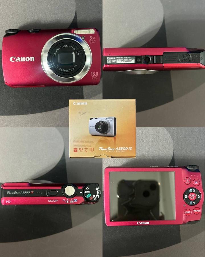 Цифровой фотоаппарат/мыльница Canon PowerShot A3300IS