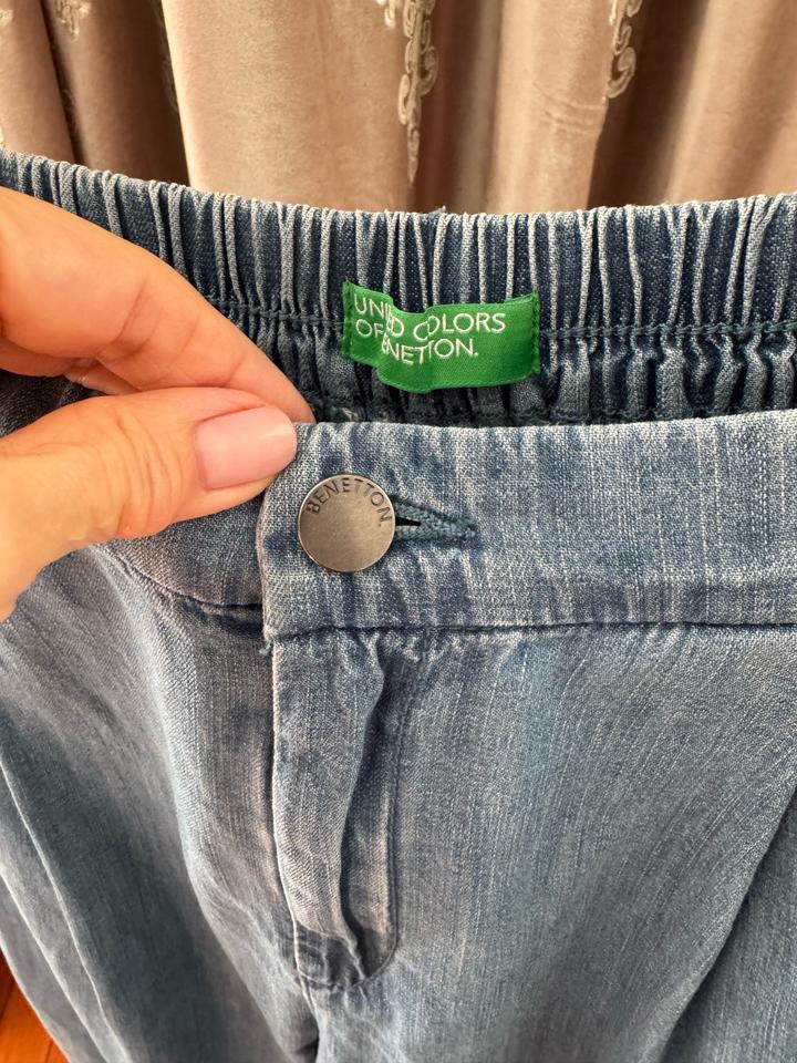 Тонкая ждинса хлопокОт бренда Benetton