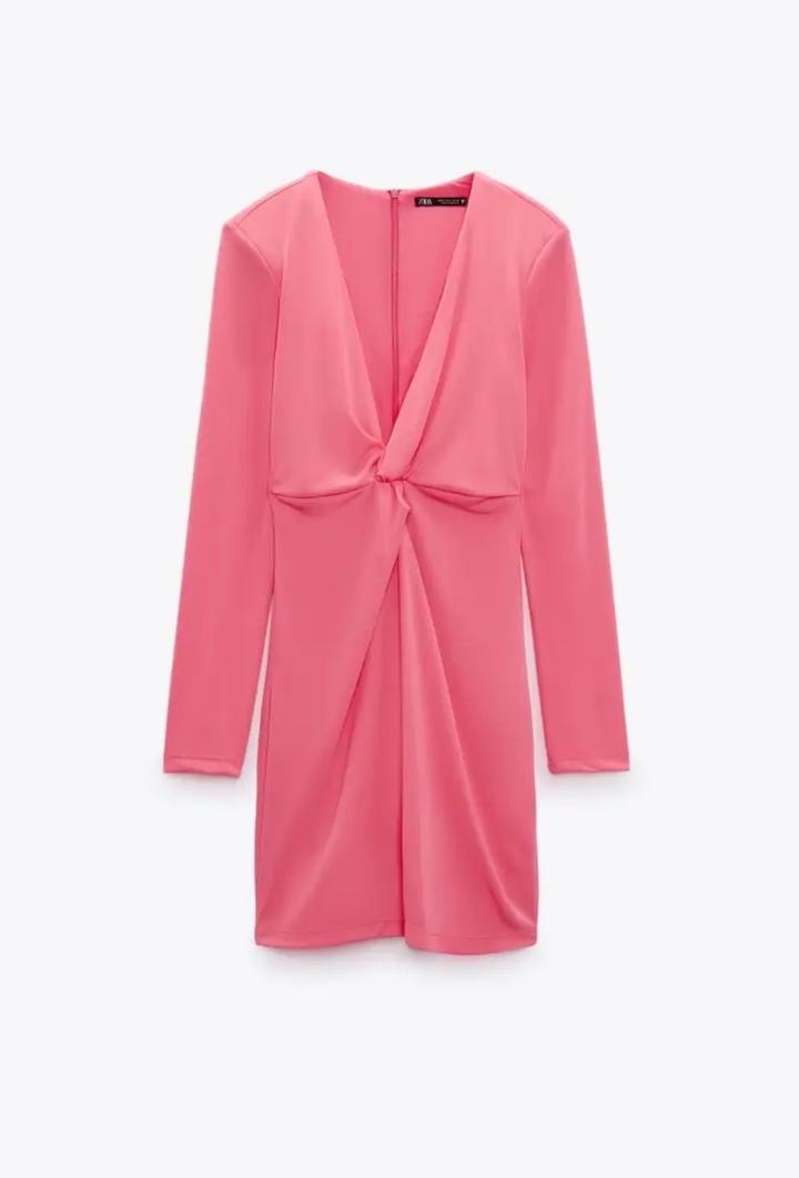 Розовое платье ZARA