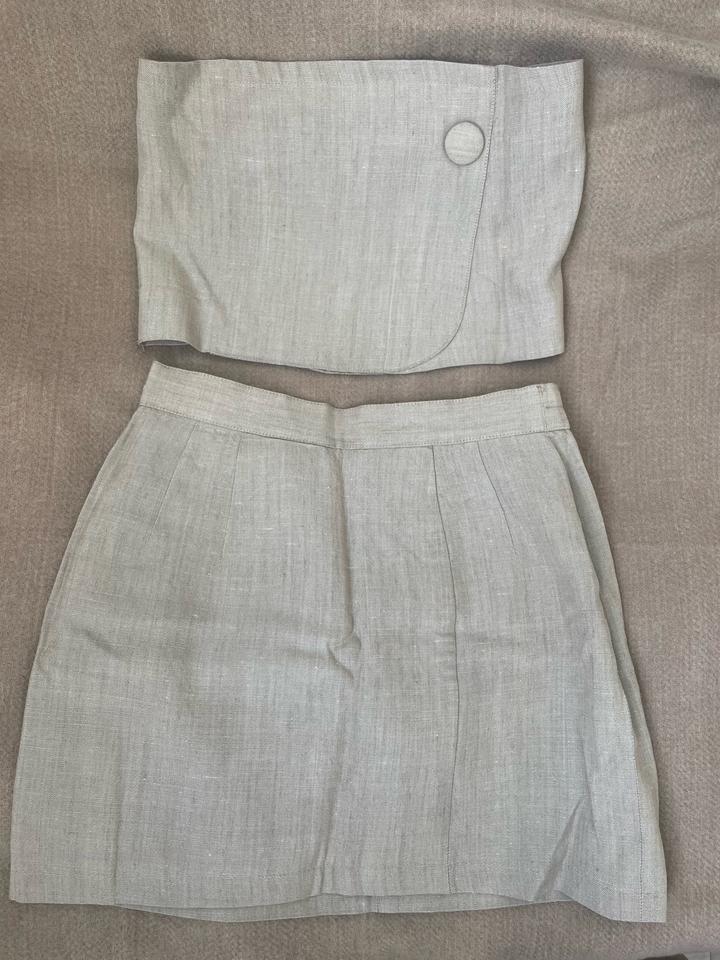 Комплект мини юбка+ топ без брителей