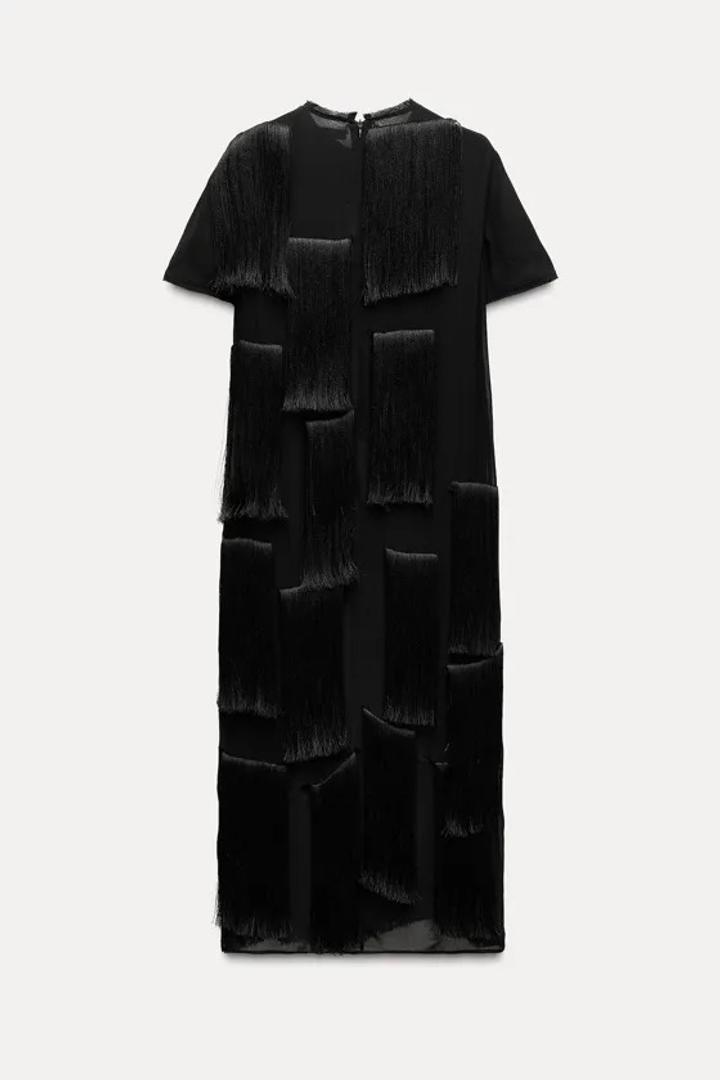 Платье с бахромой