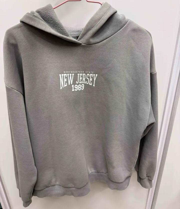 Толстовка худи кофта серая DeFacto