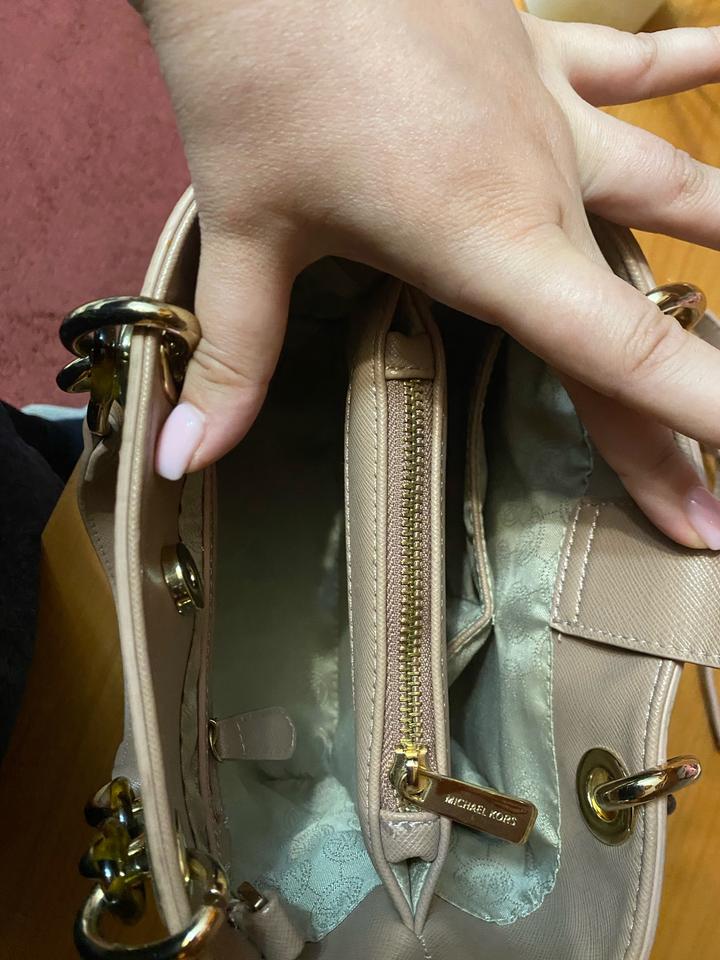 Сумка бежевая пудровая Michael Kors
