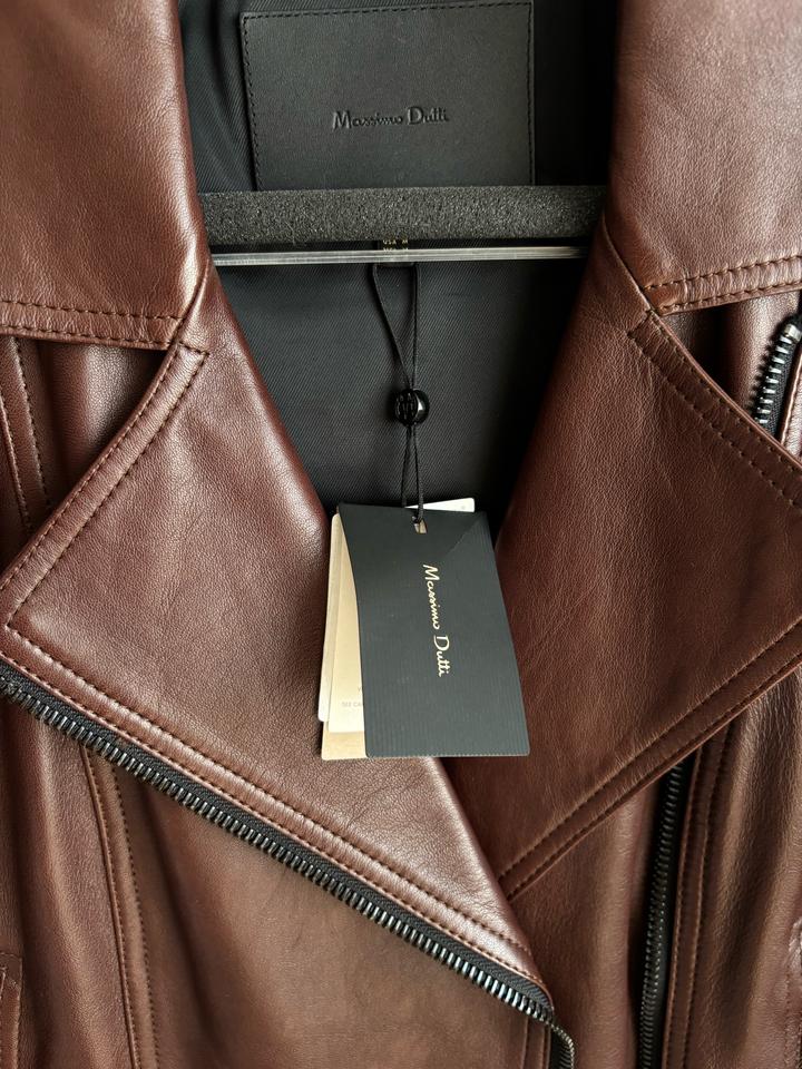кожанная куртка Massimo dutti