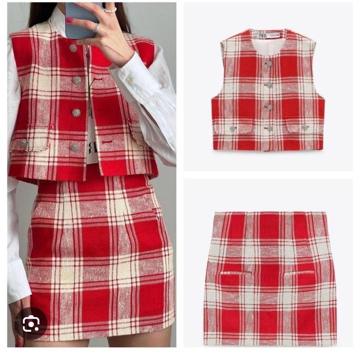 Твидовый костюм Zara