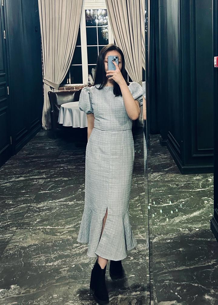 Твидовое платье