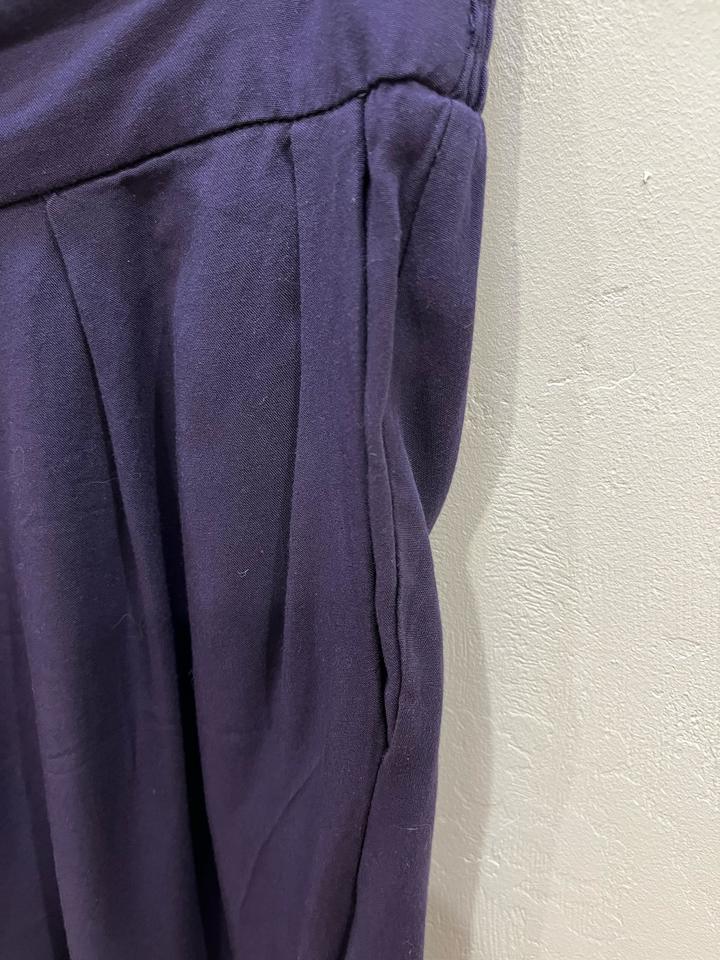 Брюки бананы фиолетовые