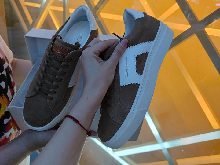 Кеды Santoni (коричневые кеды) 41 размер мужские | Алматы