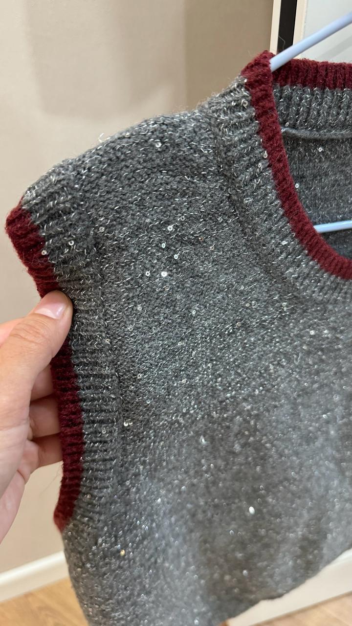 Манишка с пайеткой