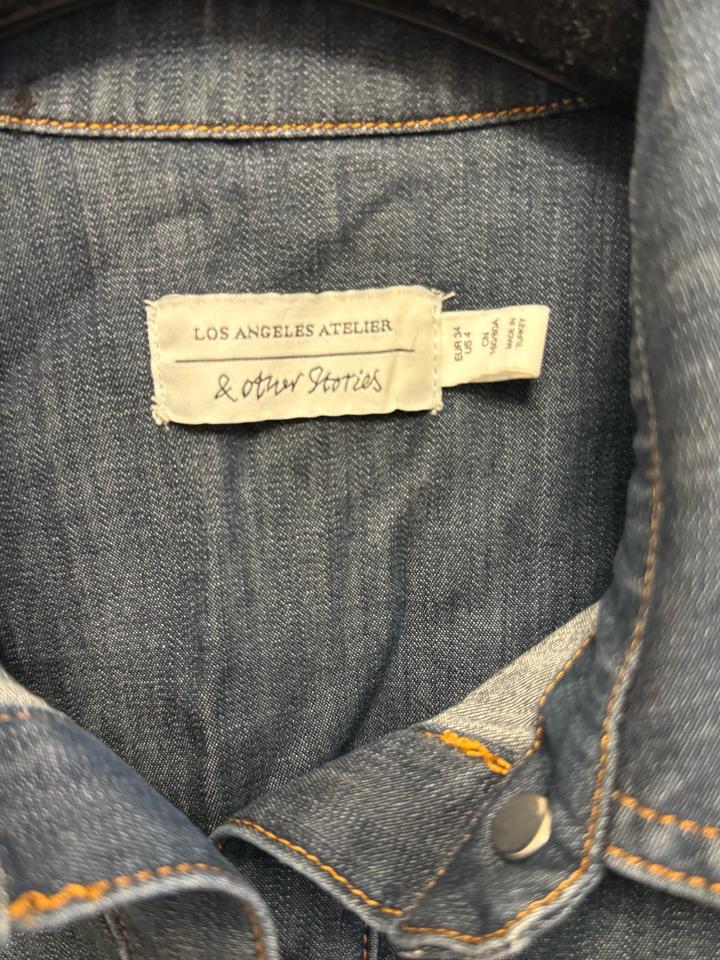 Джинсовая рубашка XS