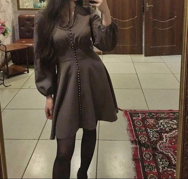 Платье, до колен, размер с-м