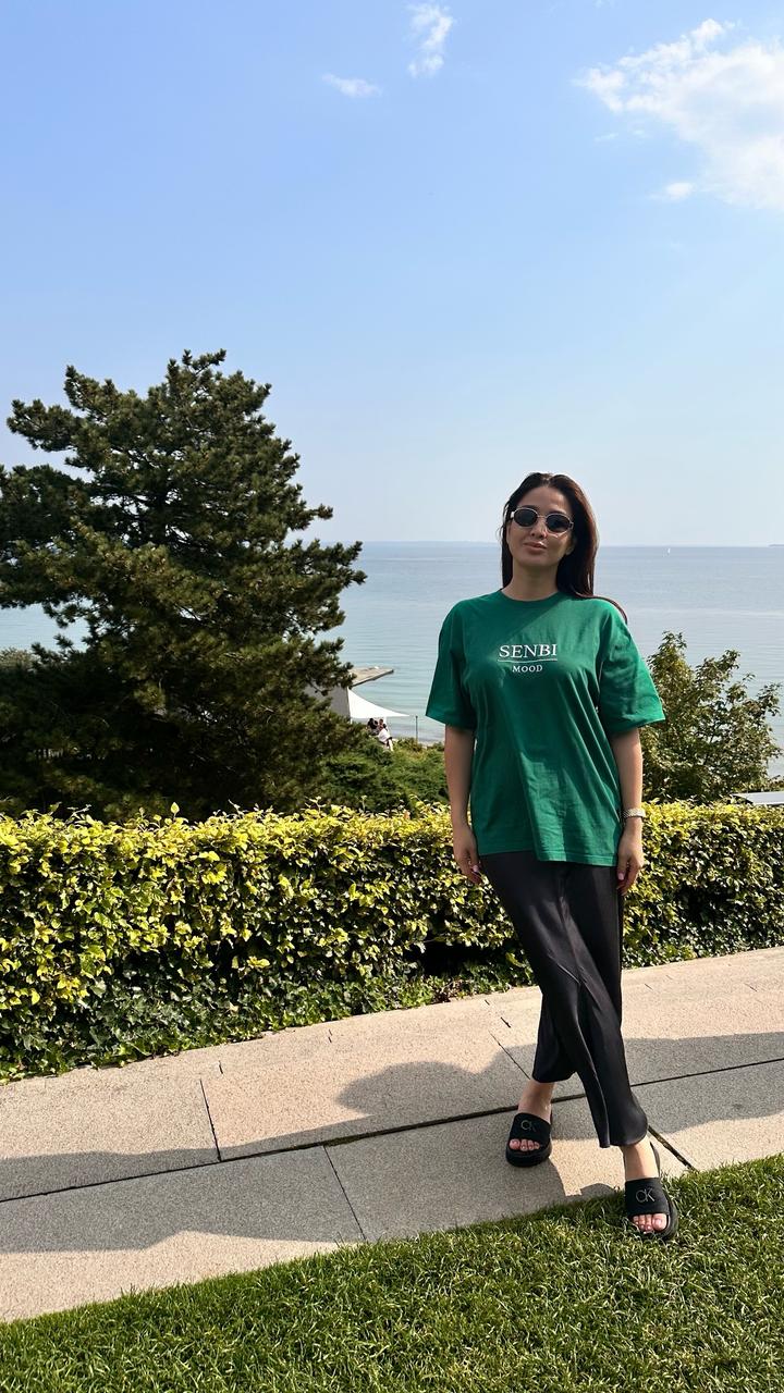 Зеленая футболка QazaqRepublic