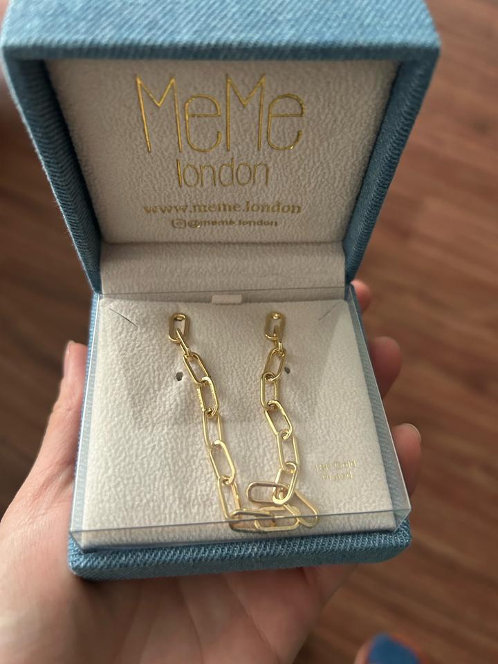 MeMe London серьги-цепочки с крупными звеньями