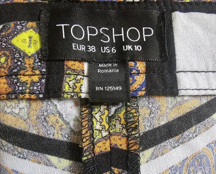 Женские летние шорты Topshop, S с этническим принтом