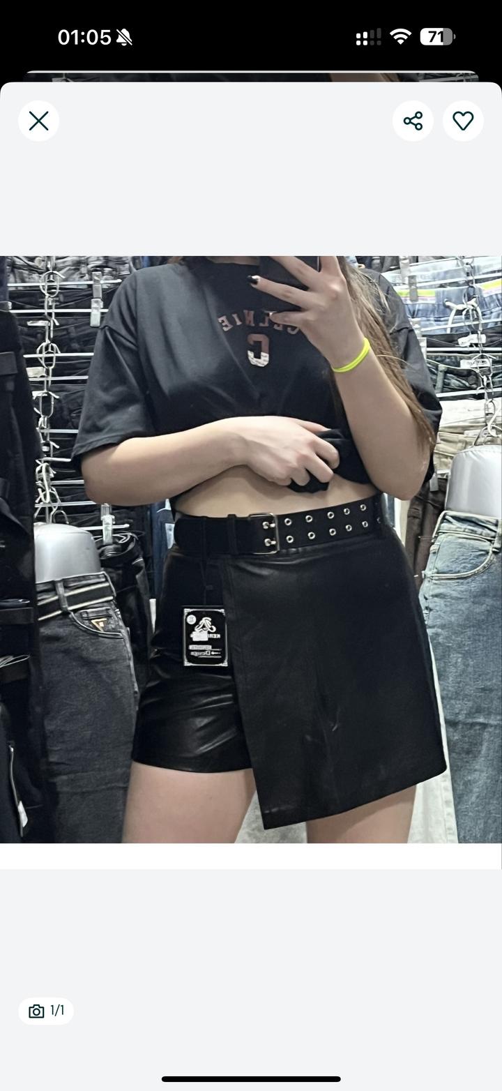 Ююка шорты кожанные