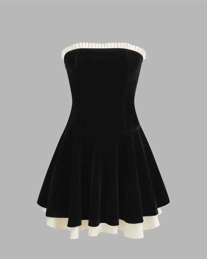 Velvet mini dress