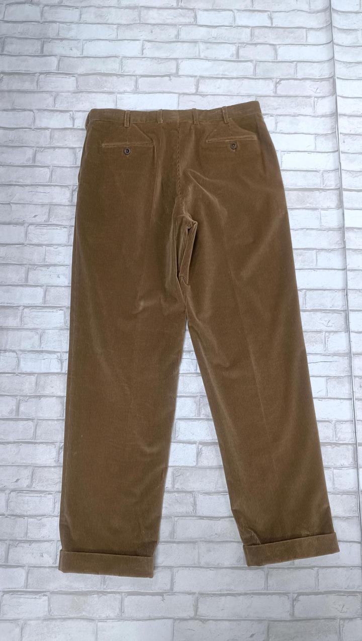 Мужские вельветовые коричневые брюки