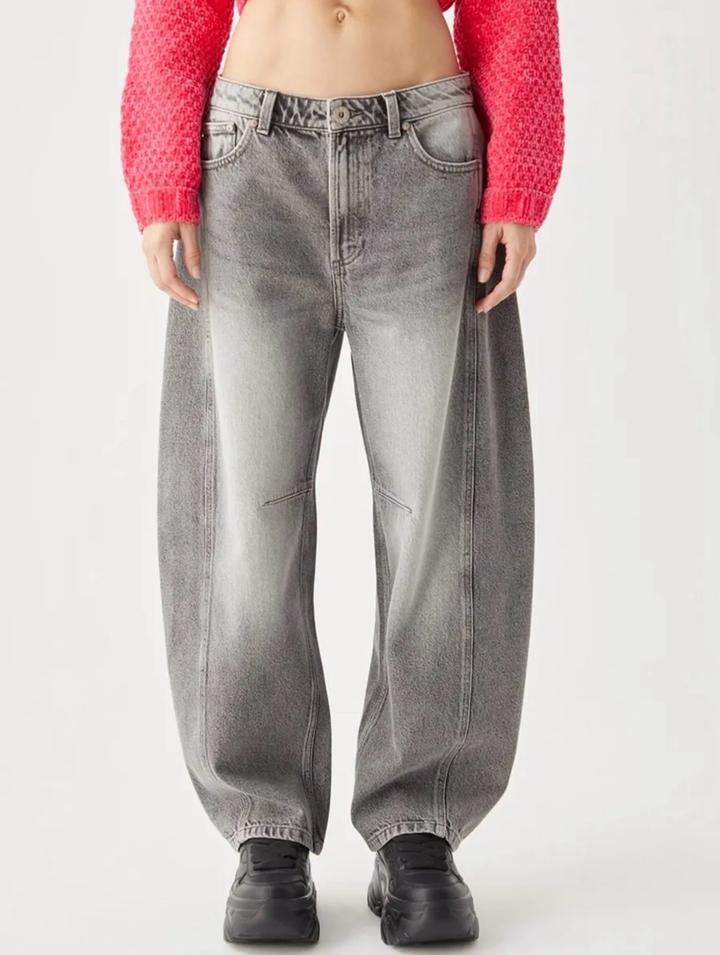 Джинсы бананы BARREL FIT широкие