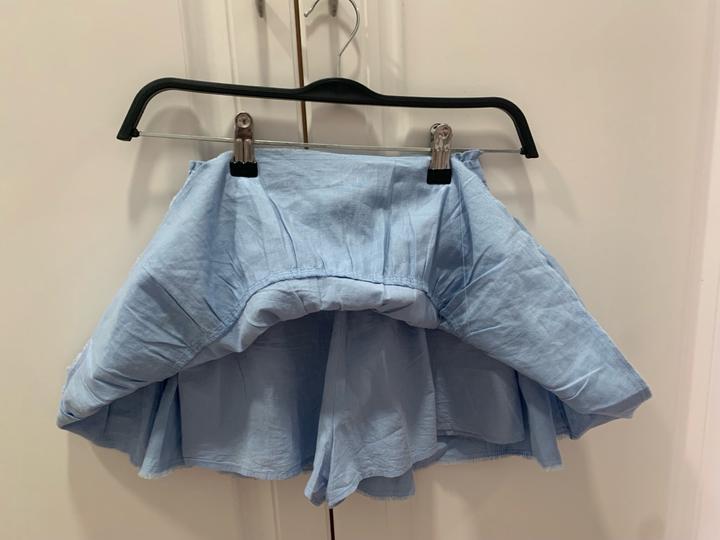 голубая юбка - шорты , для девочки 148 см