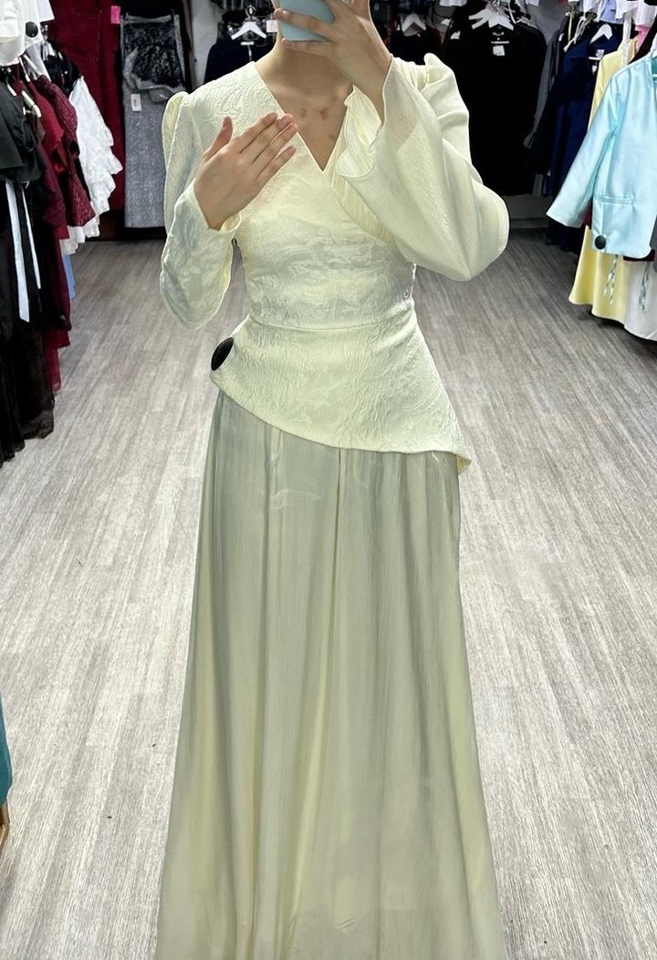 Нежное платье длинное