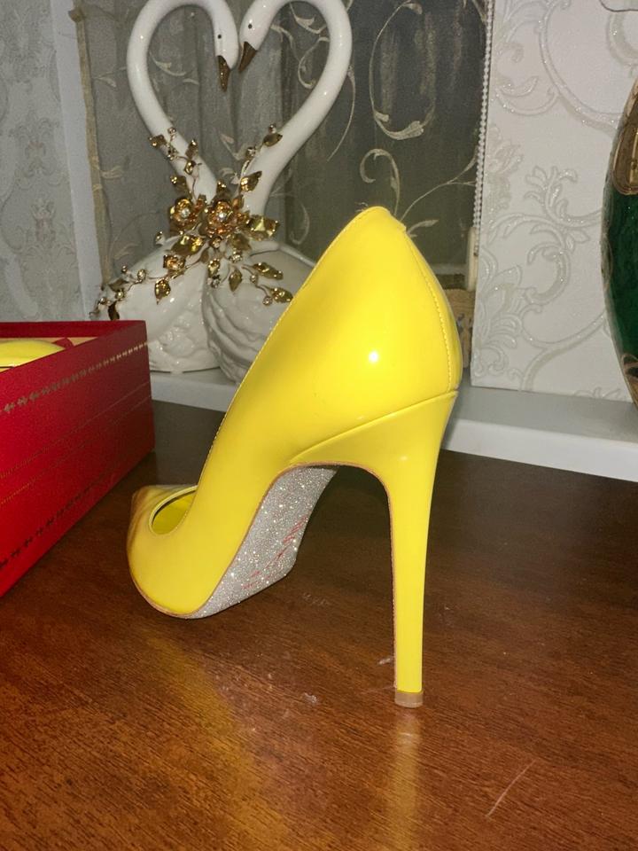 Оригинальные туфли Rene Caovilla Yellow patent