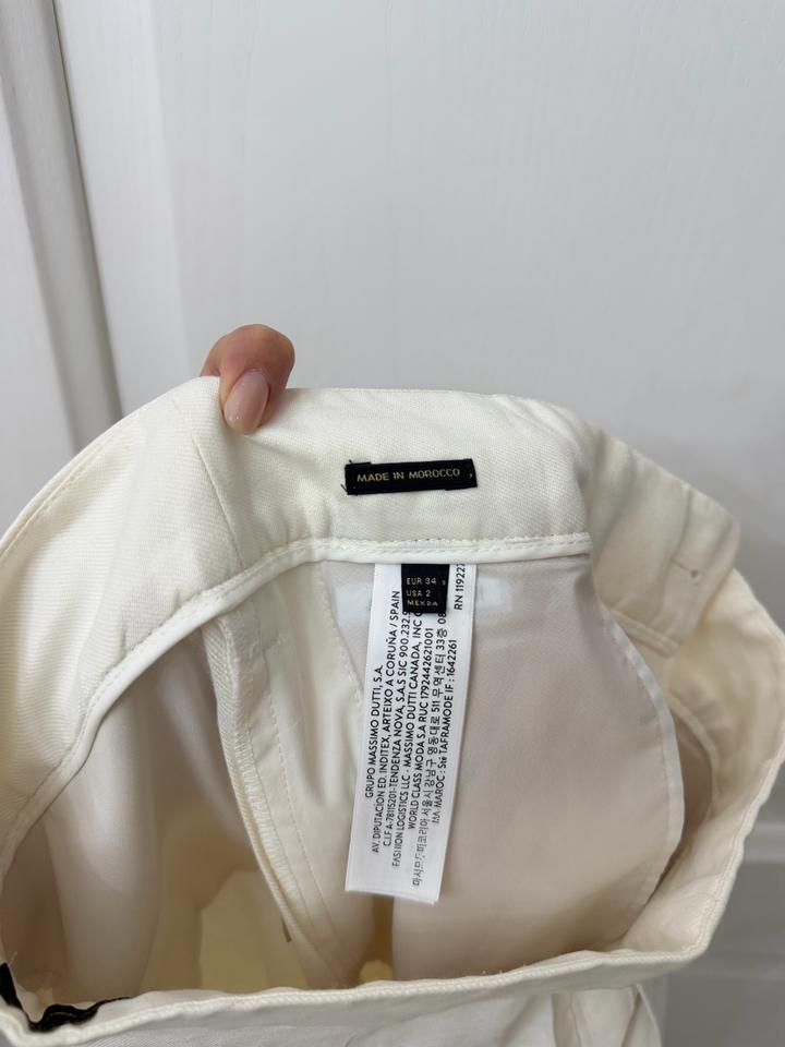 Белые брюки Massimo Dutti